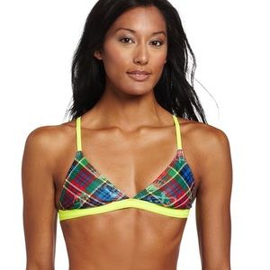 NWT‎ Speedo Plaid Swim Top size 8